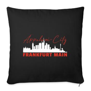 Frankfurt am Main Äppelwoi City - Sofakissenbezug 45 x 45 cm - Schwarz - Vorne
