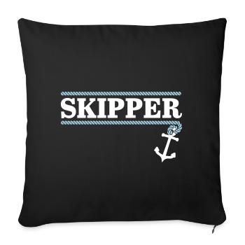 Skipper - Sofakissenbezug 45 x 45 cm - Schwarz - Vorne