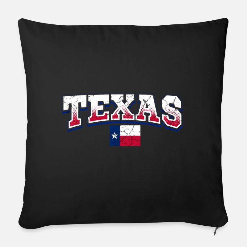 Texas - Sofakissenbezug 45 x 45 cm - Schwarz