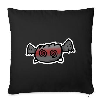 Fainted bat - Sofa pillowcase 17,3'' x 17,3'' (45 x 45 cm) - black - Front