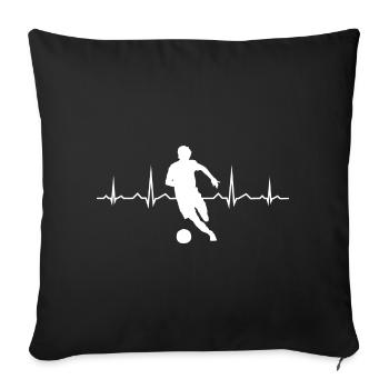 Football Soccer Football Game Football Games - Sofa pillowcase 17,3'' x 17,3'' (45 x 45 cm) - black - Front
