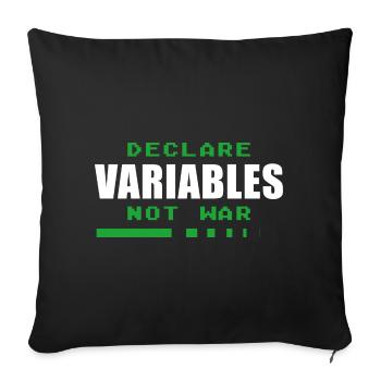 Programmeur Geek Programmeur Programmeur Informatique Codeur L - Housse de coussin décorative 45 x 45 cm - noir - Devant