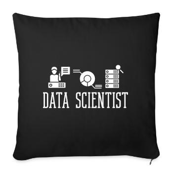 Data Scientist Data Science Science - Housse de coussin décorative 45 x 45 cm - noir - Devant