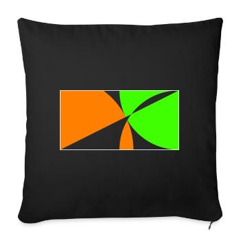 Stay on the ball! - Sofa pillowcase 17,3'' x 17,3'' (45 x 45 cm) - black - Front