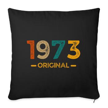 1973 Original - Sofa pillowcase 17,3'' x 17,3'' (45 x 45 cm) - black - Front