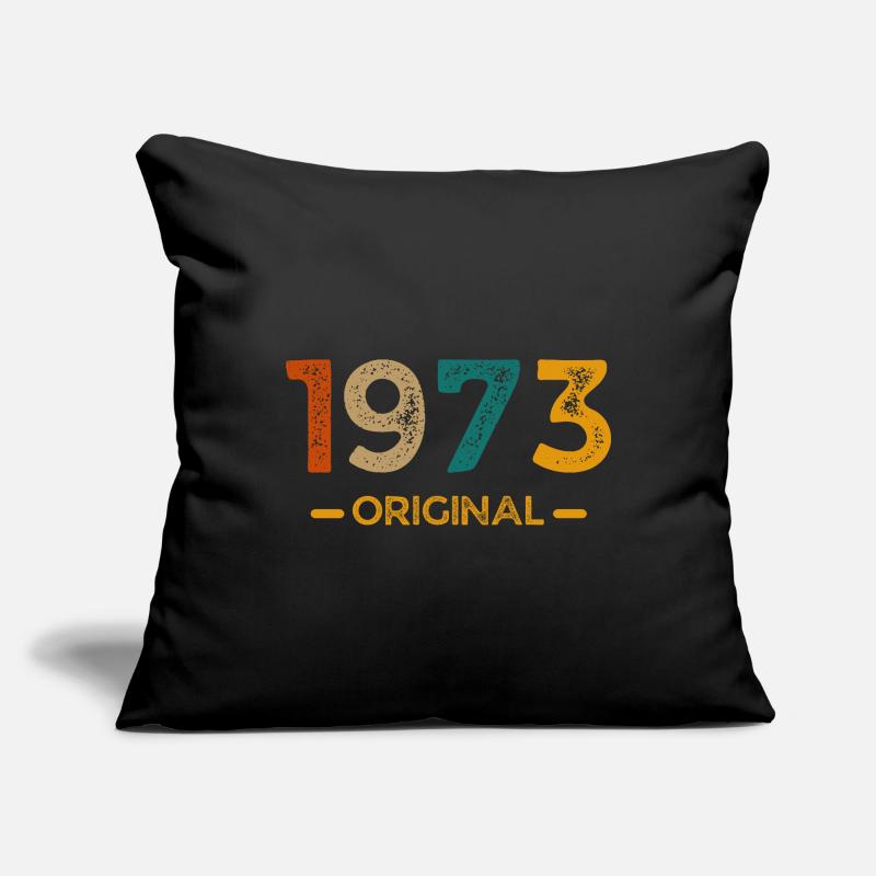 1973 Original Housse de coussin décorative 45 x 45 cm