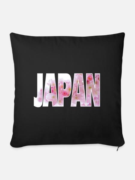 Japan - Sofakissenbezug 45 x 45 cm - Schwarz