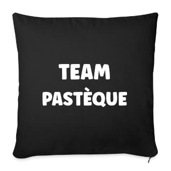Team Pastèque - Housse de coussin décorative 45 x 45 cm - noir - Devant