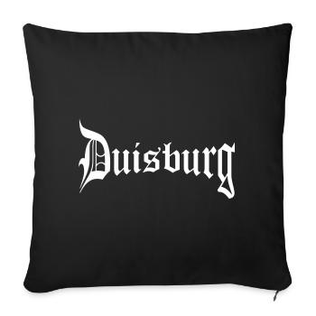 Duisburg - Sofa pillowcase 17,3'' x 17,3'' (45 x 45 cm) - black - Front