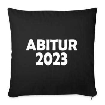 Abitur 2023 - Sofakissenbezug 45 x 45 cm - Schwarz - Vorne