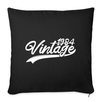 Millésime 1984 Cadeau d’anniversaire 1984 - Housse de coussin décorative 45 x 45 cm - noir - Devant