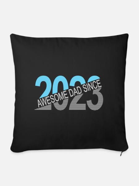 Toller Papa seit 2023 - Sofakissenbezug 45 x 45 cm - Schwarz
