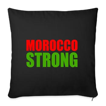 Morocco strong - Sofa pillowcase 17,3'' x 17,3'' (45 x 45 cm) - black - Front