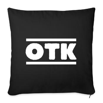 OTK - Sofa pillowcase 17,3'' x 17,3'' (45 x 45 cm) - black - Front