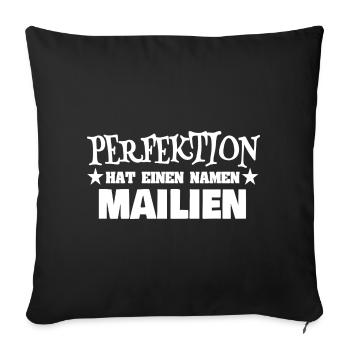Mailien - Sofa pillowcase 17,3'' x 17,3'' (45 x 45 cm) - black - Front