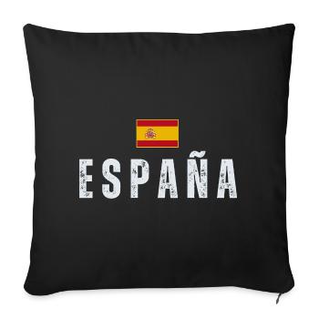 Ich liebe Spanien, spanischen Stolz - Sofakissenbezug 45 x 45 cm - Schwarz - Vorne