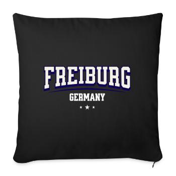 Collège de Fribourg, Allemagne Design - Housse de coussin décorative 45 x 45 cm - noir - Devant