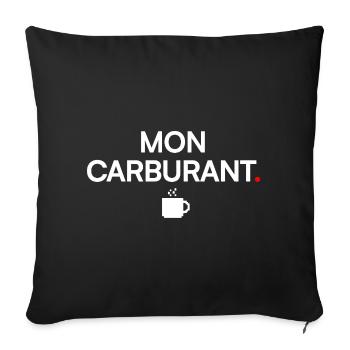 MY FUEL | Coffee Humor - Sofa pillowcase 17,3'' x 17,3'' (45 x 45 cm) - black - Front