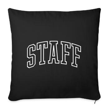 Staff - Sofakissenbezug 45 x 45 cm - Schwarz - Vorne
