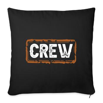 équipage - Housse de coussin décorative 45 x 45 cm - noir - Devant