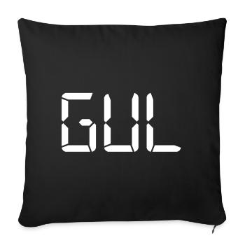 Gelb – LCD - Sofakissenbezug 45 x 45 cm - Schwarz - Vorne