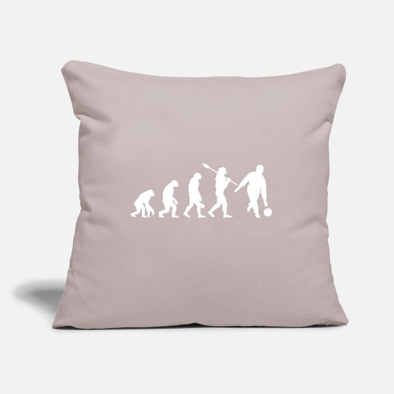 Bowling Bowling Evolution Bowling Sport Bowling Ball Housse de coussin décorative 45 x 45 cm