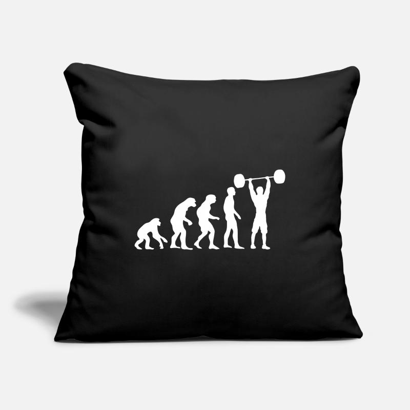 Evolution humanity people pump generation Sofa pillowcase 17,3'' x 17,3'' (45 x 45 cm)