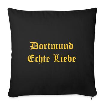 Dortmund Design - Sofakissenbezug 45 x 45 cm - Schwarz - Vorne