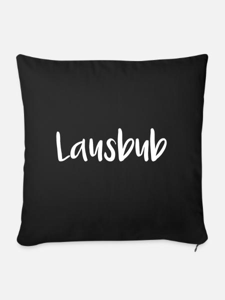 Lausbub - Sofakissenbezug 45 x 45 cm - Schwarz