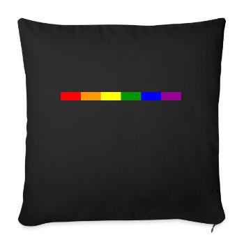 stylish re-bending - Sofa pillowcase 17,3'' x 17,3'' (45 x 45 cm) - black - Front