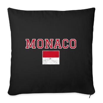 Monaco - Housse de coussin décorative 45 x 45 cm - noir - Devant
