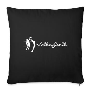 Volleyball - Sofa pillowcase 17,3'' x 17,3'' (45 x 45 cm) - black - Front