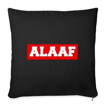ALAAF - Sofakissenbezug 45 x 45 cm - Schwarz - Vorne
