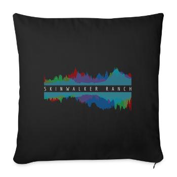 Skinwalker Ranch - Upside Down Spectral Topography - Sofa pillowcase 17,3'' x 17,3'' (45 x 45 cm) - black - Front