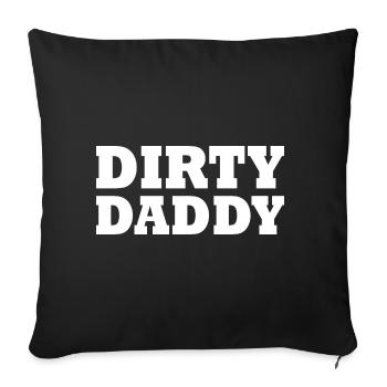Dirty daddy - Sofakissenbezug 45 x 45 cm - Schwarz - Vorne