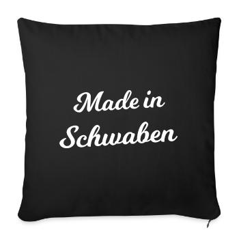 Made in Swabia - Sofa pillowcase 17,3'' x 17,3'' (45 x 45 cm) - black - Front