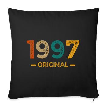 1997 Original - Sofa pillowcase 17,3'' x 17,3'' (45 x 45 cm) - black - Front