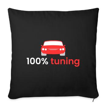 100% voting - Sofa pillowcase 17,3'' x 17,3'' (45 x 45 cm) - black - Front