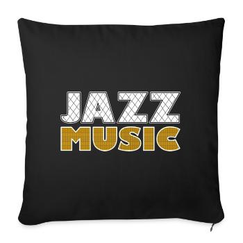 Jazz Music Vintage - Sofakissenbezug 45 x 45 cm - Schwarz - Vorne