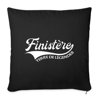 Finistère Terre de légendes - Housse de coussin décorative 45 x 45 cm - noir - Devant