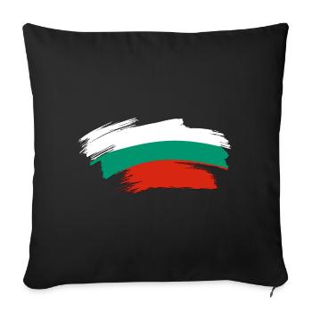 Bulgarien - Balkan България Flagge - Sofakissenbezug 45 x 45 cm - Schwarz - Vorne