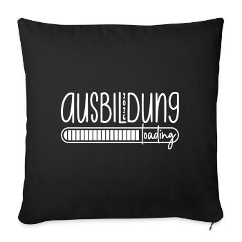Ausbildung 2026 loading - Azubi - Auszubildender - Sofakissenbezug 45 x 45 cm - Schwarz - Vorne