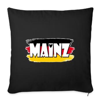 Mainz Deutschland Flagge - Sofakissenbezug 45 x 45 cm - Schwarz - Vorne