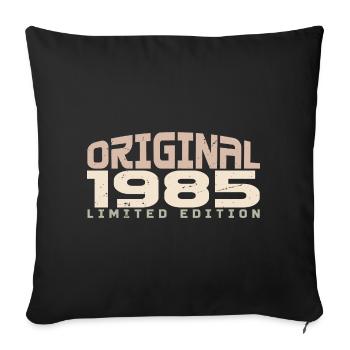 Millésime 1985 Édition limitée 1985 anniversaire - Housse de coussin décorative 45 x 45 cm - noir - Devant