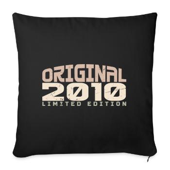 Millésime 2010 Édition Limitée 2010 Anniversaire - Housse de coussin décorative 45 x 45 cm - noir - Devant