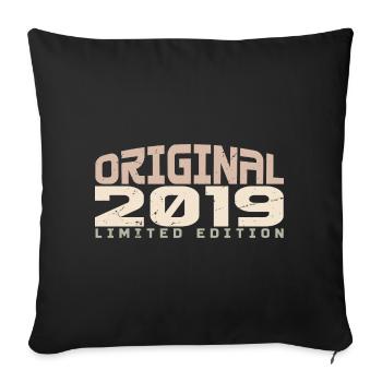 Millésime 2019 Édition Limitée 2019 Anniversaire - Housse de coussin décorative 45 x 45 cm - noir - Devant