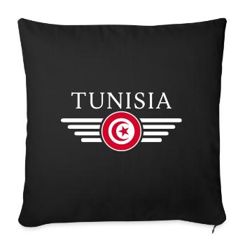 Ich liebe Tunesien, Eleganz Stil Design T-Shirt - Sofakissenbezug 45 x 45 cm - Schwarz - Vorne
