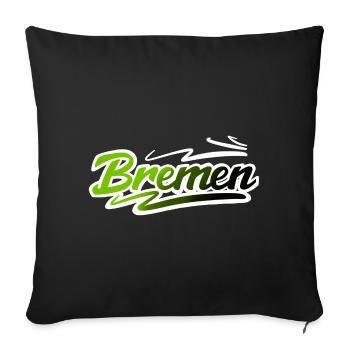 Brême - Housse de coussin décorative 45 x 45 cm - noir - Devant