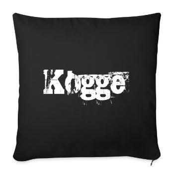 Kogge - Sofakissenbezug 45 x 45 cm - Schwarz - Vorne