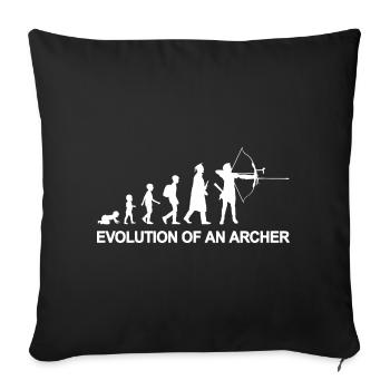 De l’enfant à l’archer - Housse de coussin décorative 45 x 45 cm - noir - Devant